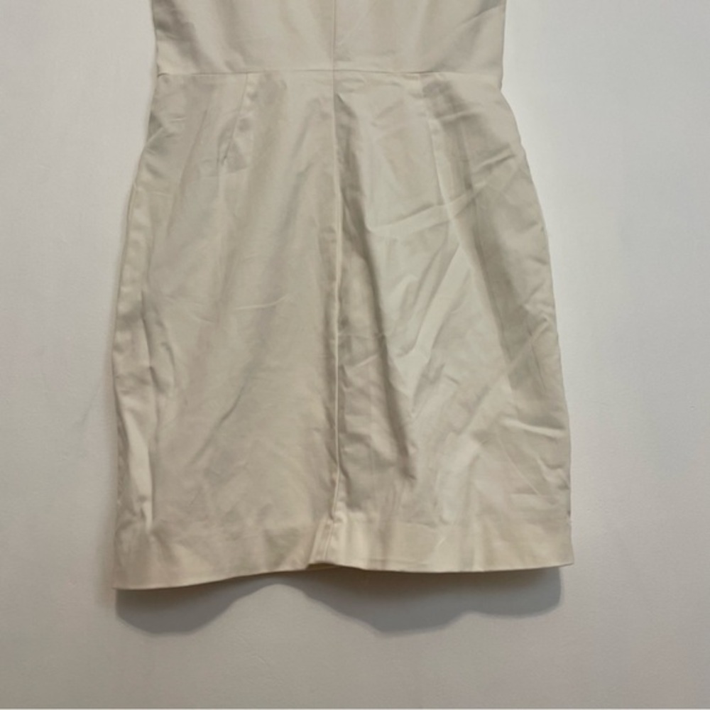 KATE SPADE Saturday Let's Make Contact V-Neck Zip Front Dress Cream Ivory Sheath - Picture 13 of 16